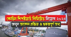 Cochin Shipyard Limited Recruitment 2024